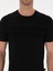 Erkek Siyah Slim Fit Bisiklet Yaka Triko T-shirt 50311875-VR046 6