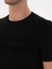 Erkek Siyah Slim Fit Bisiklet Yaka Triko T-shirt 50311875-VR046 7