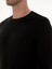 Erkek Siyah Slim Fit Pamuk Karışımlı Bisiklet Yaka Basic Triko Kazak 50318620-VR046 7