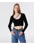 Sloganlı Elastik Bel Jean Pantolon TW6250018022629 7
