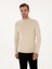 Erkek Bej Slim Fit Pamuk Karışımlı Çeyrek Balıkçı Yaka Basic Triko Kazak 50318704-VR011 1