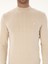 Erkek Bej Slim Fit Pamuk Karışımlı Çeyrek Balıkçı Yaka Basic Triko Kazak 50318704-VR011 6