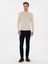 Erkek Bej Slim Fit Yün Karışımlı Çeyrek Balıkçı Basic Triko Kazak 50315295-VR011 4