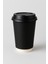 14 Oz Double Wall Siyah Görünüm Karton Bardak + Siyah Kapaklı 25'li 3