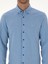 Erkek Açık Mavi Slim Fit Pamuk Karışımlı Yakası Düğmeli Flanel Gömlek 50318243-VR003 6