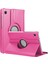Samsung Galaxy Tab S10 Lite Kılıf 360 Rotating Stand Deri Pembe 1