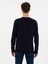 Erkek Lacivert Slim Fit Bisiklet Yaka Triko Kazak 50316331-VR033 5