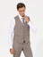 Erkek Bej Slim Fit Yelek 50257927-VR011 2