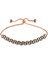925 Ayar Gümüş Rose Baget Taşlı Asansör Bileklik BR0460677 2