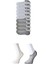 Gri ve Beyaz Erkek Görünmez Çorap 9 Çift 1