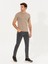 Erkek Vizon Bisiklet Yaka Slim Fit Basic T-Shirt 50263987-VR052 4