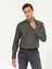 Erkek Koyu Haki Slim Fit Uzun Kollu Gömlek 50250841-VR111 1