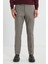 Slim Fit Dar Kesim Beli Gizli Lastikli Yan Cepli Esnek Klasik Pantolon 2