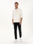 Erkek Ekru Regular Fit %100 Pamuk Yarım Fermuarlı Sweatshirt 50318959-VR019 4