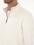 Erkek Ekru Regular Fit %100 Pamuk Yarım Fermuarlı Sweatshirt 50318959-VR019 7