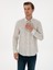 Erkek Bej Slim Fit % 100 Pamuk Gömlek 50310525-VR110 3