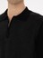 Erkek Siyah Slim Fit Pamuk Karışımlı Fermuarlı Polo Yaka Triko Kazak 50318948-VR046 7