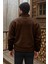 Erkek Pro Termal Iç Dış Sherpa Sonbahar Kış Tam Fermuarlı Peluş Sweatshirt 3