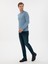 Erkek Petrol Slim Fit Pamuk Karışımlı Jean Pantolon 50308699-VR102 6