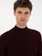 Erkek Açık Bordo Slim Fit Yün Karışımlı Yarım Balıkçı Basic Triko Kazak 50315296-VR263 2