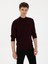 Erkek Açık Bordo Slim Fit Yün Karışımlı Yarım Balıkçı Basic Triko Kazak 50315296-VR263 3