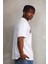 Unisex Kuşgözü Detaylı Baskılı Oversize T-Shirt - Beyaz 4