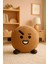 Shooky Peluş Yastık - Kahverengi Sevimli Peluş Yastık - Komik Emoji Yüzlü Karakter 3
