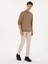 Erkek Camel Slim Fit Yün Karışımlı Yarım Balıkçı Basic Triko Kazak 50315296-VR015 4