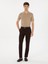 Erkek Kahverengi Slim Fit Kanvas Pantolon 50319449-VR029 1