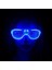 Mavi LED Işıklı Parti Gözlüğü - Neon Glow Şerit Gözlük 3 Modlu (5047) 3