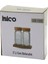 2pcs Bambu Kapaklı Cam Tuzluk - Biberlik - Baharatlık 120ML (5047) 1