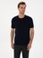 Erkek Lacivert Slim Fit Bisiklet Yaka Triko T-Shirt 50314608-VR033 1