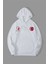 10 Kasıma Özel Üç Iplik Kapşonlu Baskılı Sweatshirt - Beyaz 1