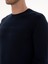 Erkek Lacivert Slim Fit Pamuk Karışımlı Bisiklet Yaka Triko Kazak 50318982-VR033 7