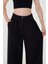 Kadın Siyah Pile Detaylı Palazzo Pantolon 9