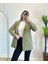 Kadın Haki Bel Bağlamalı Blazer Ceket 2