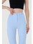 Kadın Bebe Mavi Ispanyol Paça Pantolon 3