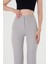 Kadın Gri Ispanyol Paça Pantolon 4