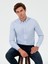 Erkek Mavi Slim Fit Uzun Kollu Gömlek 50257192-VR036 4