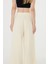 Kadın Sarı Pile Detaylı Palazzo Pantolon 4