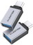 Usb-C - USB 3.0 Adaptörü, Tip-C'yi Tip-A'ya Dönüştürme MacBook Pro 13/14/15/16 (Thunderbolt 3/4 Bağlantı Noktası), 2018-2023 Mac Air/ipad Pro, Surface Book 2/go, Daha Fazla (2 Paket, Koyu Gri) 1