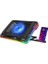S49 Cyclone Laptop Notebook Soğutucu Stand Rgb Renkli Oyunculara Özel 2 USB Port 140MM Fan 14-19INÇ 2