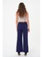 Kadın Lacivert Lastikli Palazzo Pantolon 3