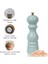 Turkuaz Ahşap Tuz ve Karabiber El Değirmeni Öğütücü Grinder 18 Cm 3