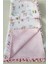 Pamuk Ceylanlı Müslin ve Pembe Pikeli Çift Kat Örtü (110X110 Ölçülerinde) 2