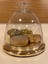 Pasta ve Kek Üfleme Cam Kapak Fanusu ve Pirinç Altın Stantı Çapı 21 cm 4