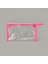 Fosforlu Xl Pvc Kozmetik Çantası - Şeffaf / Pembe - 16X26 cm 1
