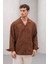 Erkek Oversize Pamuklu Trend Desenli Gömlek 2