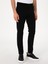 Erkek Siyah Slim Fit Pamuk Karışımlı Kanvas Pantolon 50305640-VR046 8