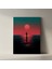 Kırmızı Günbatımı Minimalist Illüstrasyon Tablosu 2